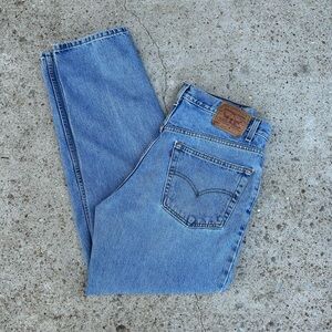Vintage 90s Levis 550 Jeans Men’s 38x32 (34x31) Red Tab Relaxed Fit Paper Tag